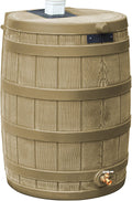 50 Gallon Plastic Outdoor Home Rain Barrel Water Storage Collector