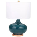 50098-01 26 in. Glass Round Genie Table Lamp Green