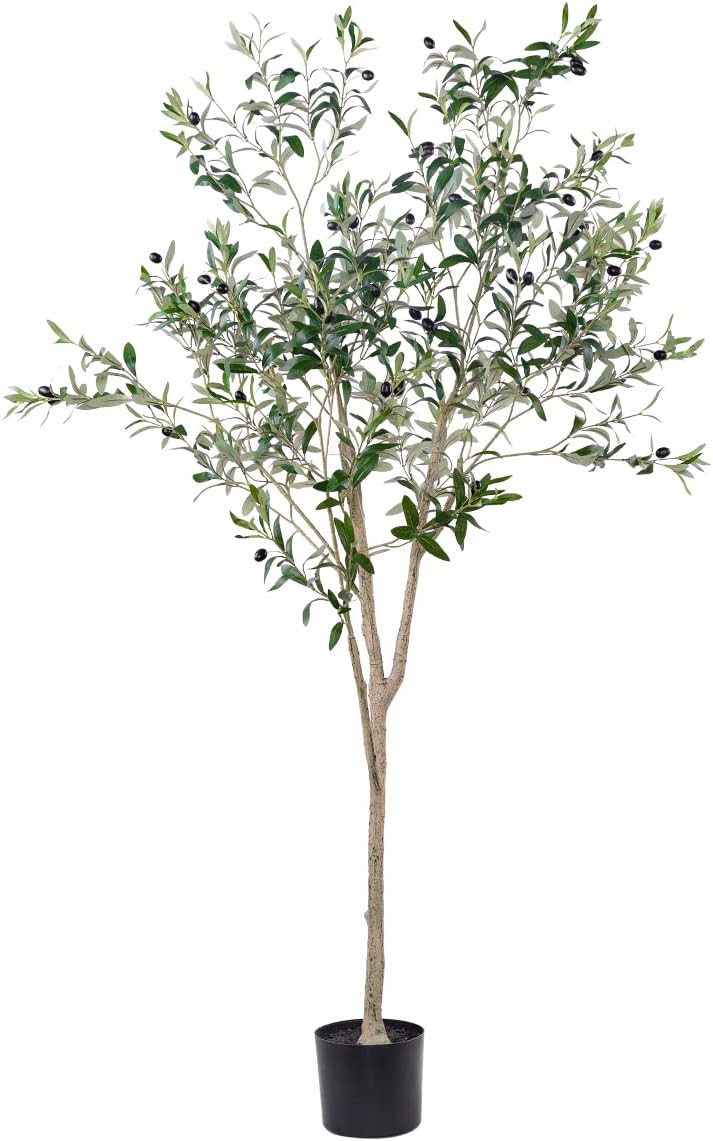 6ft Artificial Olive Tree in Pot