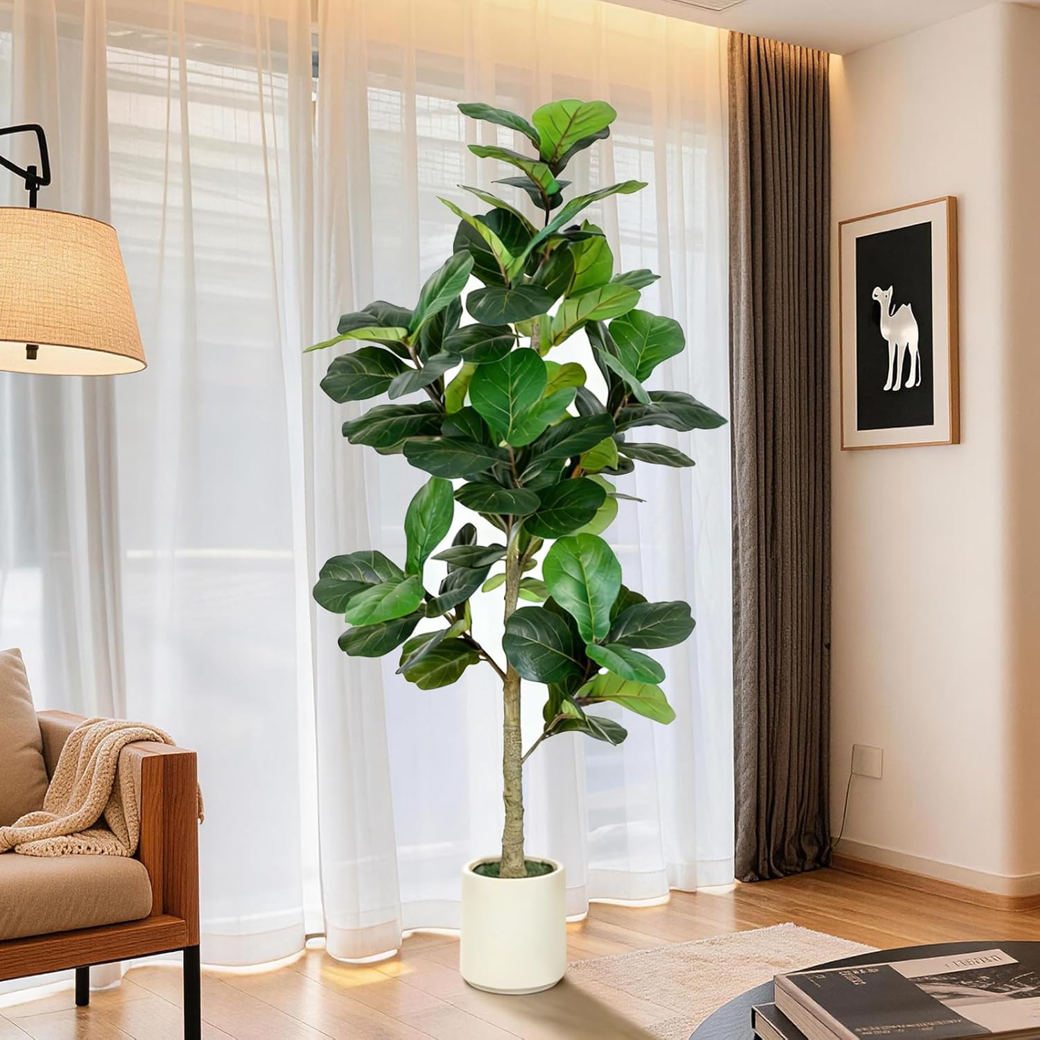 5ft Artificial Fiddle Leaf Fig Tree