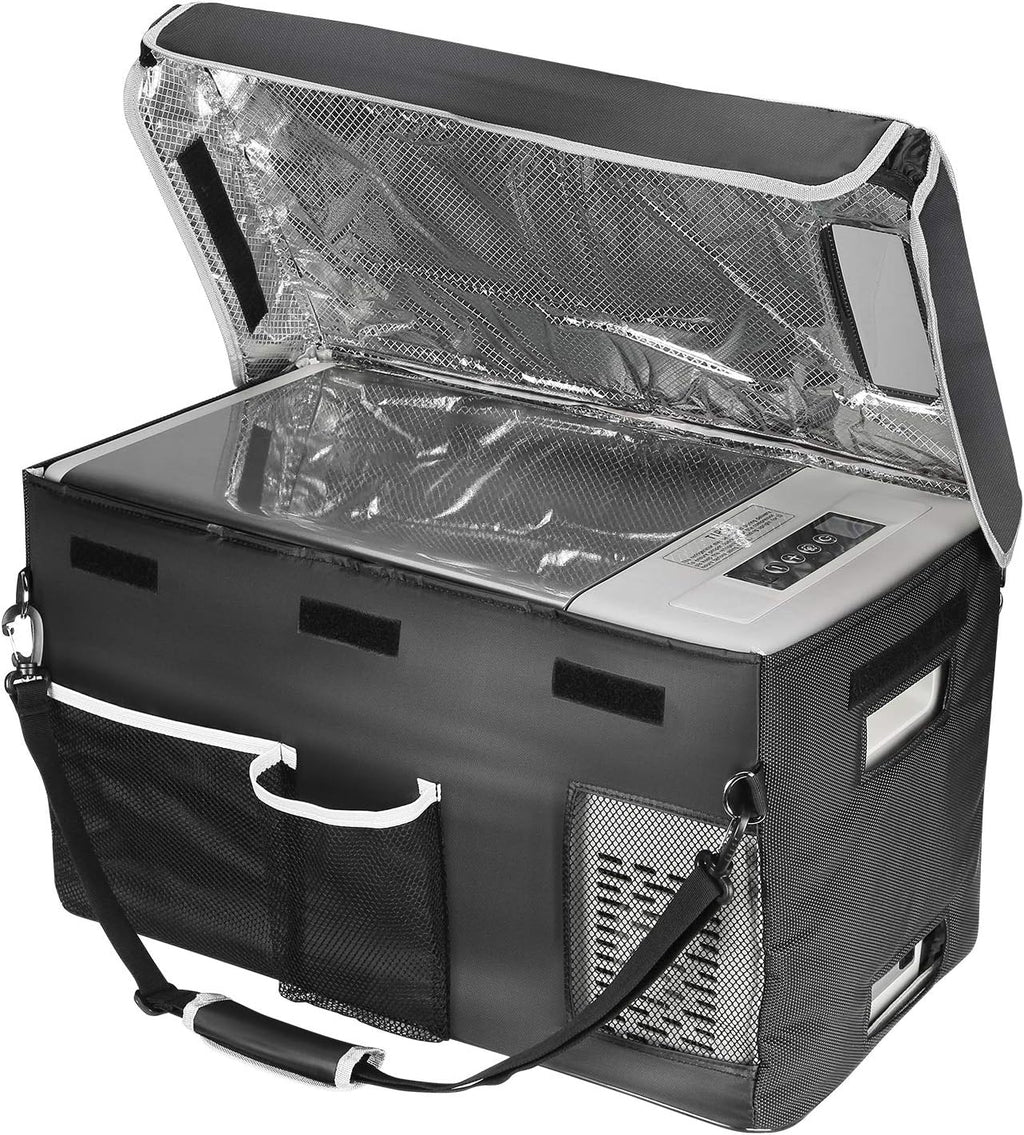 12 Volt Refrigerator 12V Car Fridge 23 Quart Portable Freezer Compressor Cooler 12/24V DC 110~240 Volt AC for Truck Van RV Camper SUV Travel Camping Road Trips Tailgating -7℉~50℉