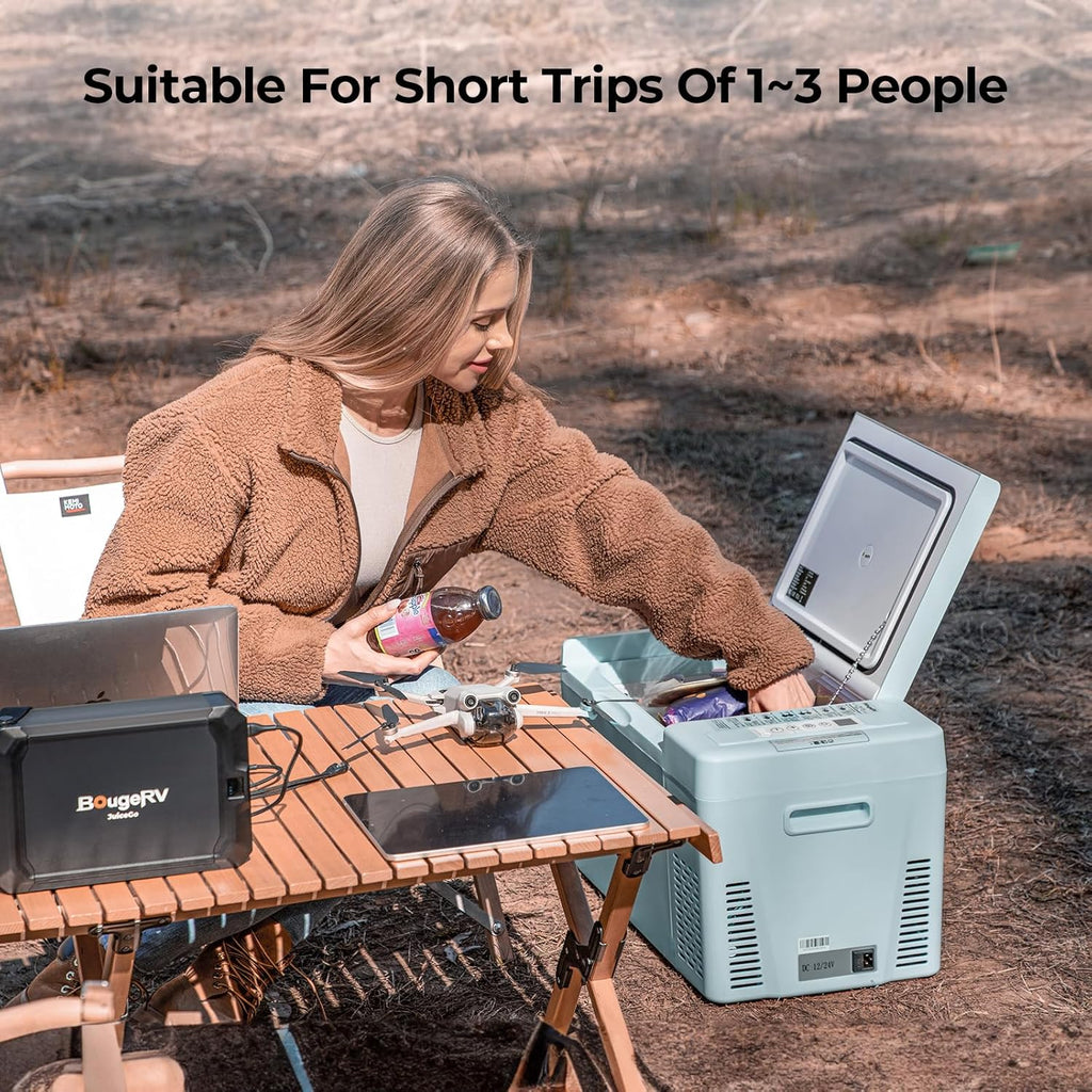 12 Volt Refrigerator 12V Car Fridge 23 Quart Portable Freezer Compressor Cooler 12/24V DC 110~240 Volt AC for Truck Van RV Camper SUV Travel Camping Road Trips Tailgating -7℉~50℉