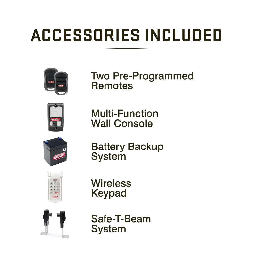 Chain Drive 750 3/4 HPc Garage Door Opener w/Battery Backup - Heavy Duty.