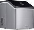 Clear Ice Cube Maker Machine 40 lbs. of Ice in 24 Hours, Portable Design in Stainless Steel